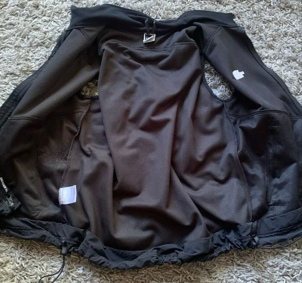 THE NORTH FACE WINDSTOPPER GORE black Fleece VEST Men's sz L